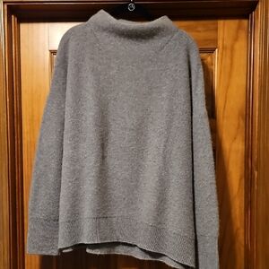 Vince Blue Gray Funnel Neck Sweater